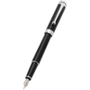 Aurora Talentum Finesse Fountain Pen - Black - Chrome Trim-Pen Boutique Ltd