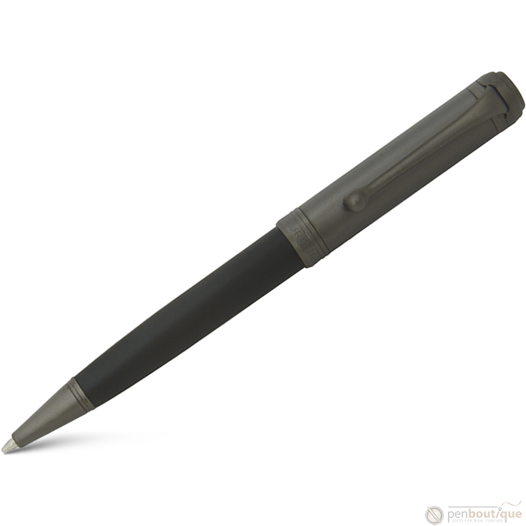 Aurora Talentum Ballpoint Pen - Black - Ruthenium Trim-Pen Boutique Ltd