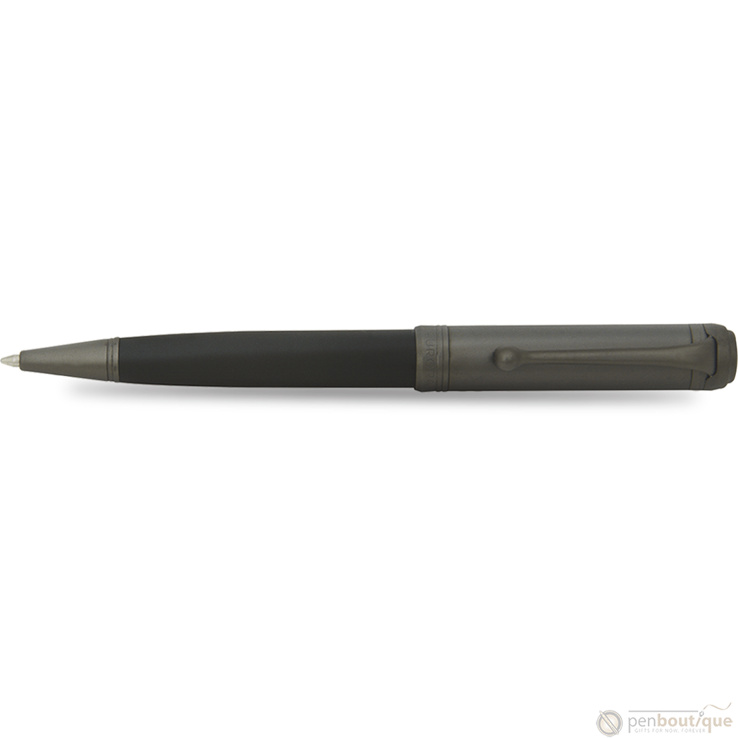 Aurora Talentum Ballpoint Pen - Black - Ruthenium Trim-Pen Boutique Ltd