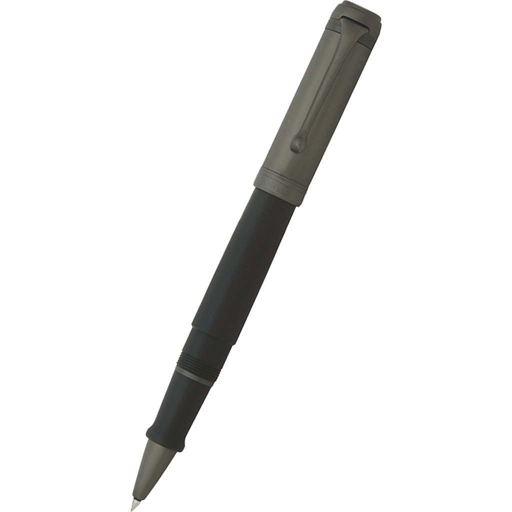 Aurora Talentum Rollerball Pen - Black - Ruthenium Trim-Pen Boutique Ltd