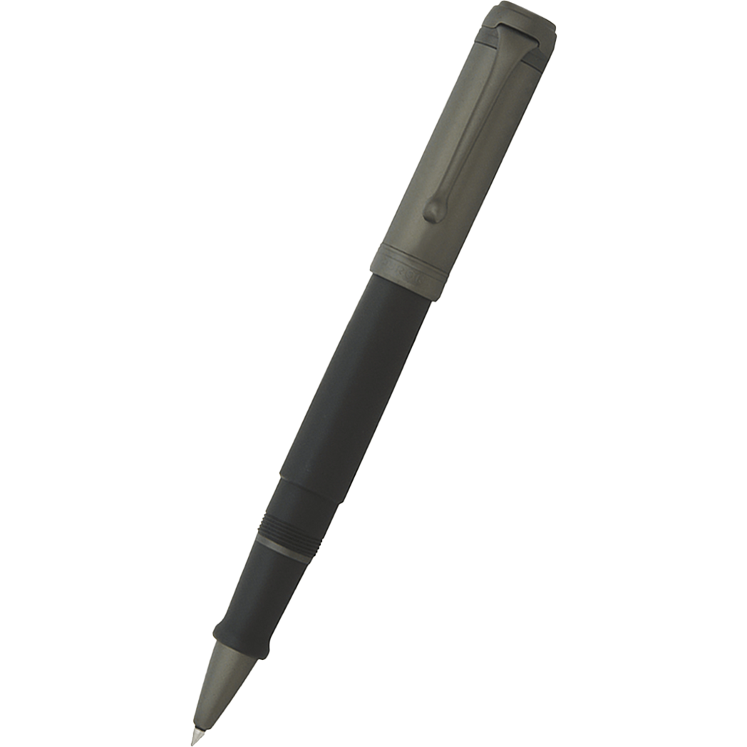 Aurora Talentum Rollerball Pen - Black - Ruthenium Trim-Pen Boutique Ltd