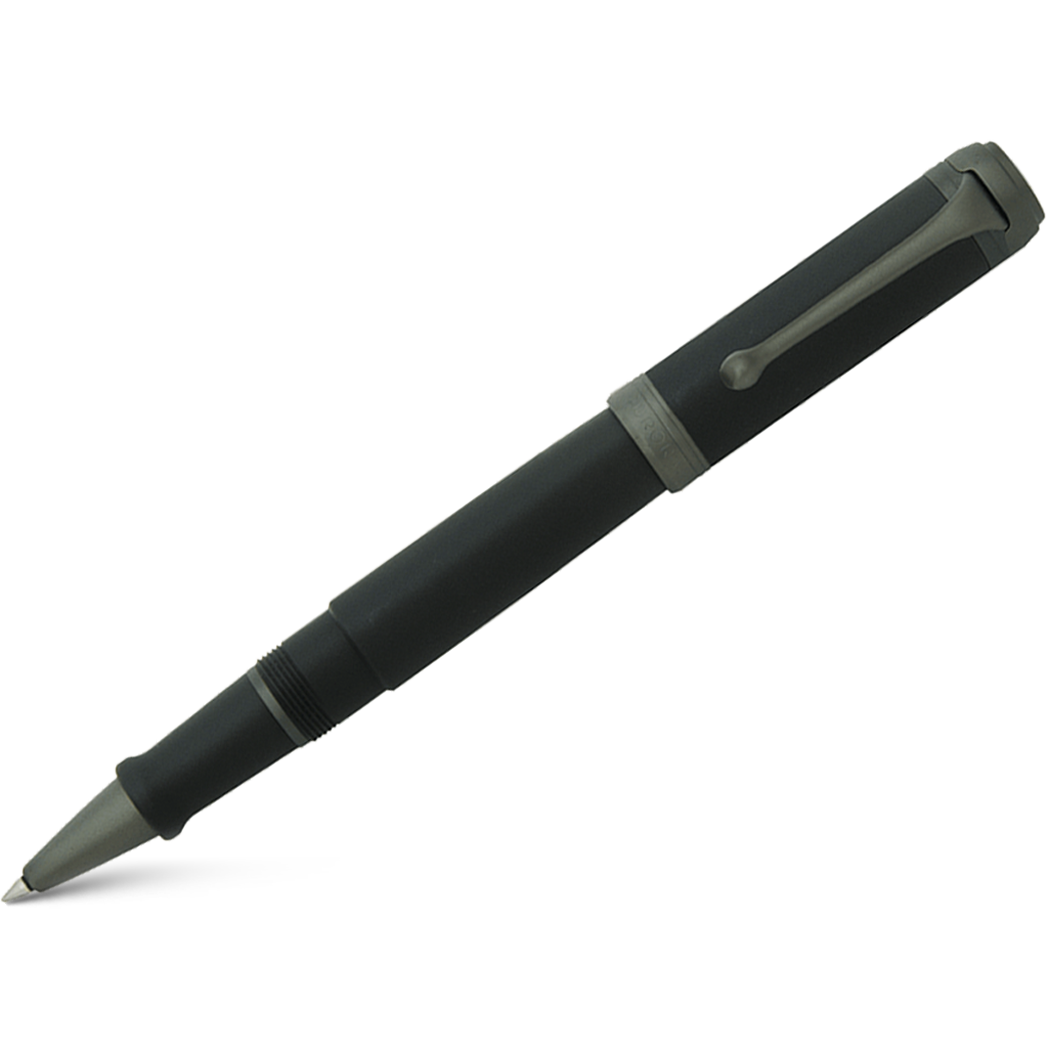 Aurora Talentum Rollerball Pen - Black - Ruthenium Trim-Pen Boutique Ltd
