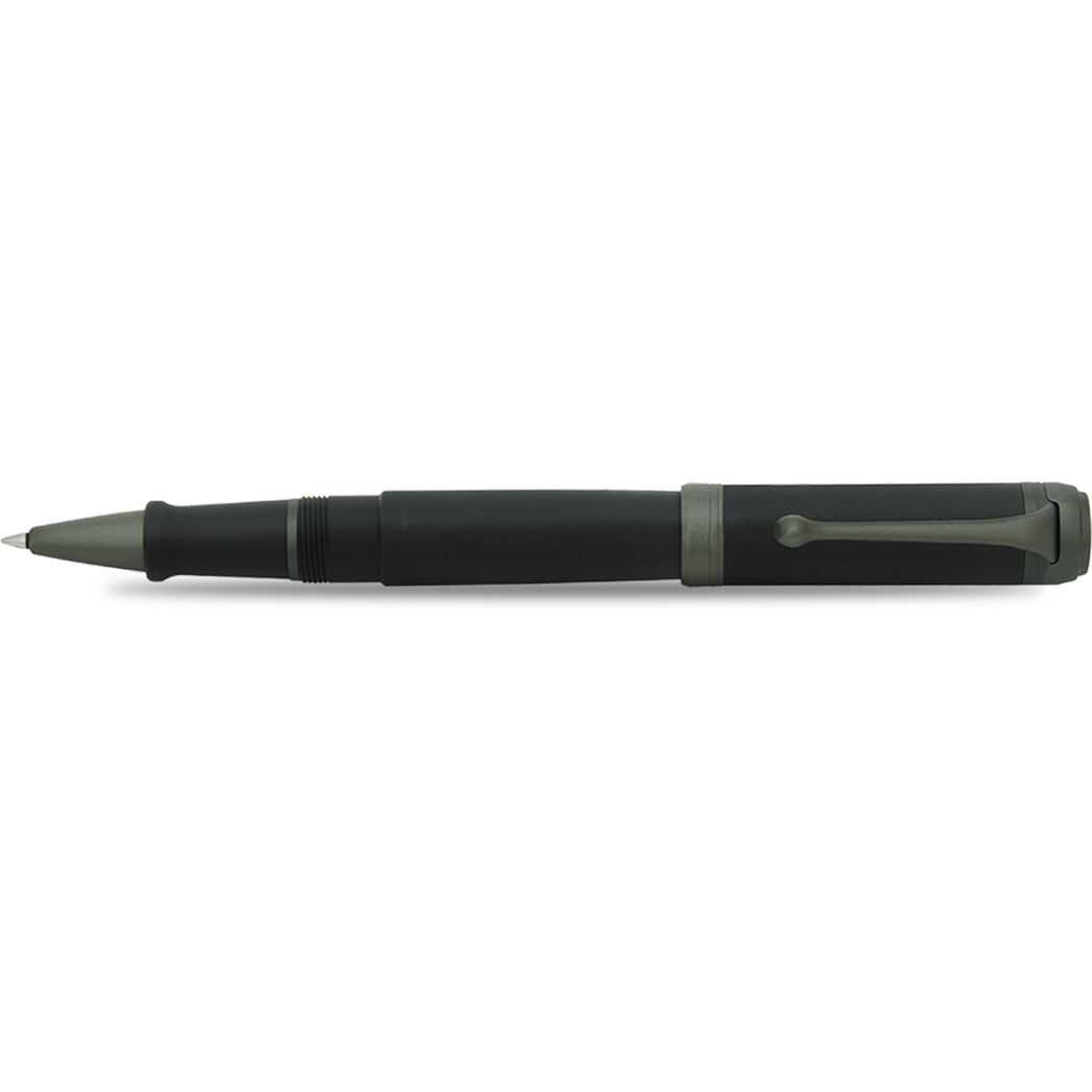 Aurora Talentum Rollerball Pen - Black - Ruthenium Trim-Pen Boutique Ltd