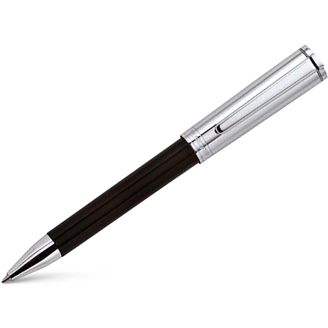 Aurora TU Ballpoint Pen - Black - Chrome Trim-Pen Boutique Ltd