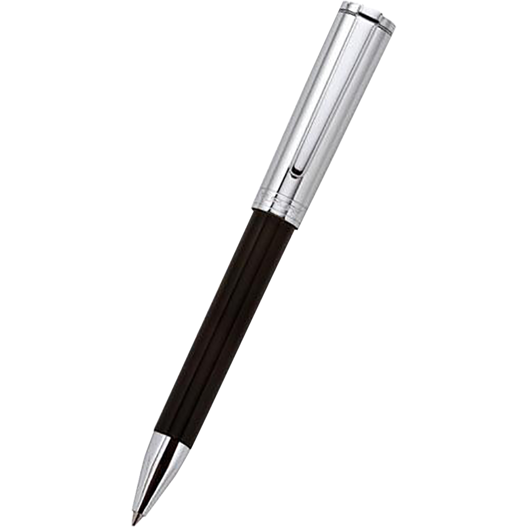 Aurora TU Ballpoint Pen - Black - Chrome Trim-Pen Boutique Ltd