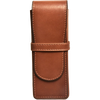 Aston Leather Cognac Box Style Triple Pen Case-Pen Boutique Ltd