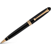 Aurora 88 Ballpoint Pen - Black Satin - Rose Gold Trim-Pen Boutique Ltd