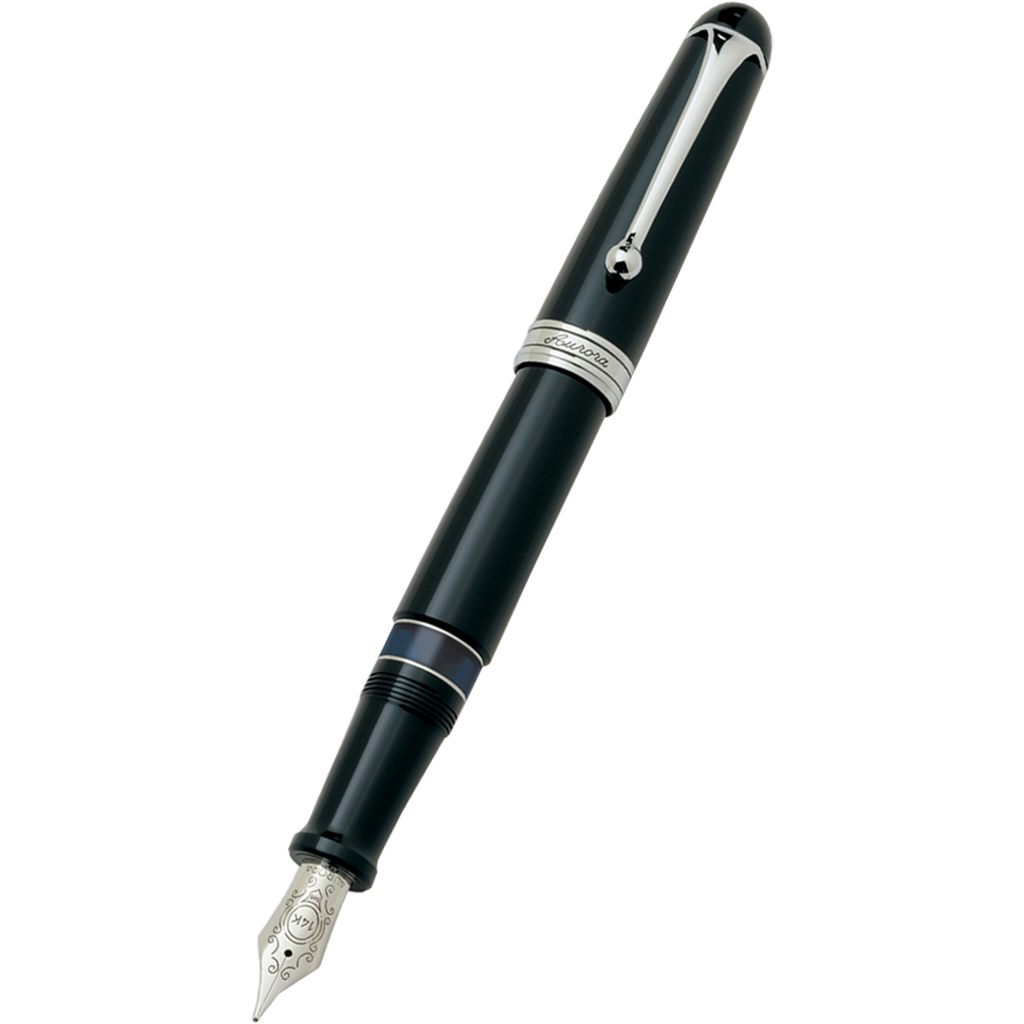 Aurora 88 Fountain Pen - Black - Nikargenta Trim-Pen Boutique Ltd