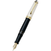 Aurora 88 Fountain Pen - Black - Sterling Silver - Large-Pen Boutique Ltd