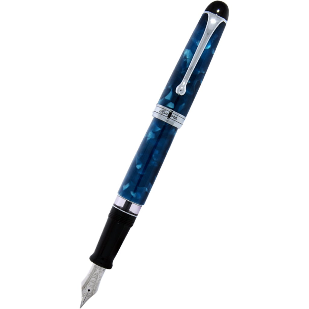 Aurora 88 Nettuno Fountain Pen - Limited Edition - Blue (only 888 pieces)-Pen Boutique Ltd