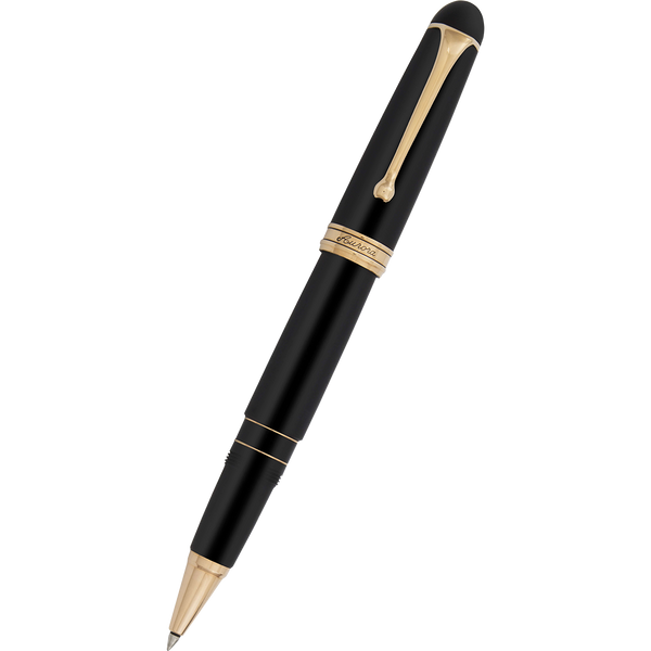 Aurora 88 Rollerball Pen - Black Satin - Rose Gold Trim-Pen Boutique Ltd
