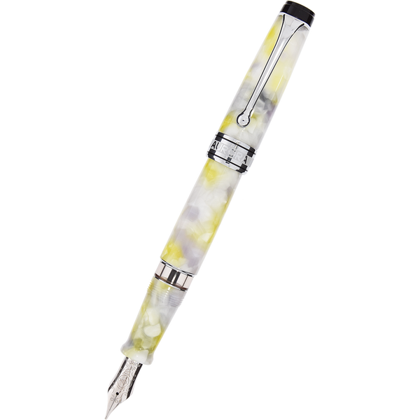 Aurora Optima Fountain Pen - Luce Bianca Caleidoscope-Pen Boutique Ltd