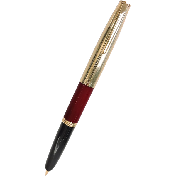 Aurora Duo Cart Fountain Pen - Burgundy - Medium-Pen Boutique Ltd