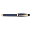 Aurora Ipsilon Ballpoint Pen - Satin Blue - Rose Gold Trim-Pen Boutique Ltd