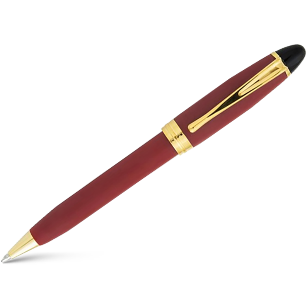 Aurora Ipsilon Ballpoint Pen - Satin Burgundy-Pen Boutique Ltd