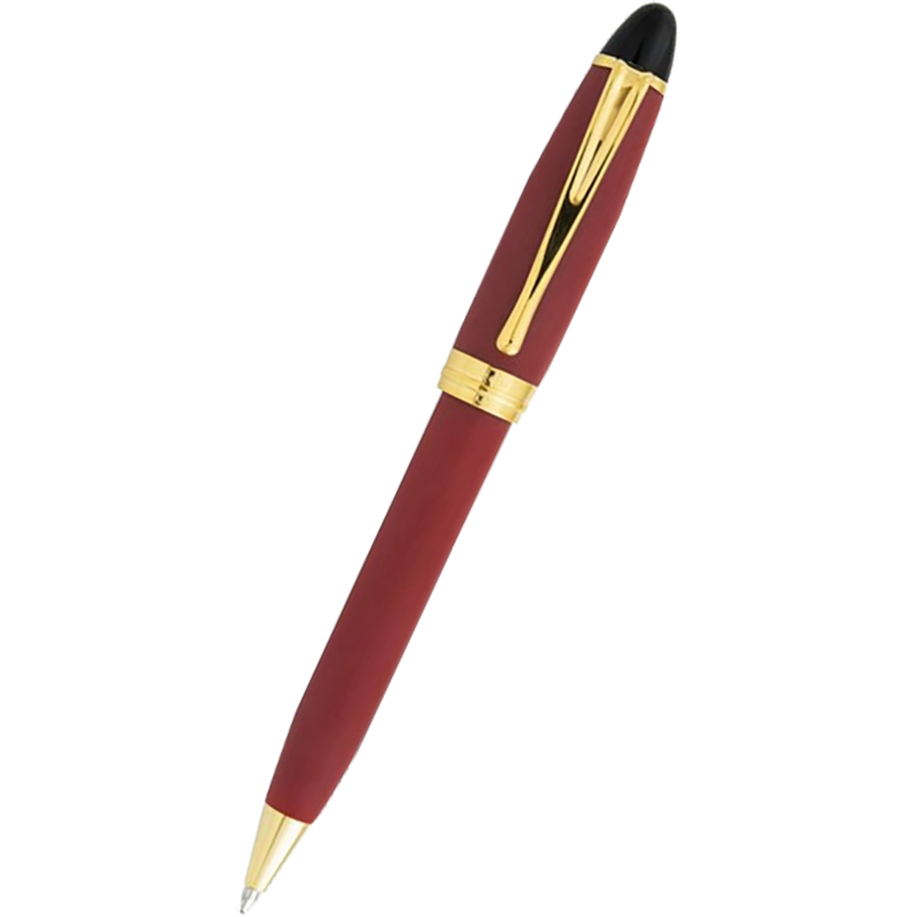 Aurora Ipsilon Ballpoint Pen - Satin Burgundy-Pen Boutique Ltd