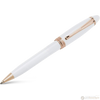 Aurora Ipsilon Ballpoint Pen - Seasons - Winter White - Rose Gold Trim-Pen Boutique Ltd