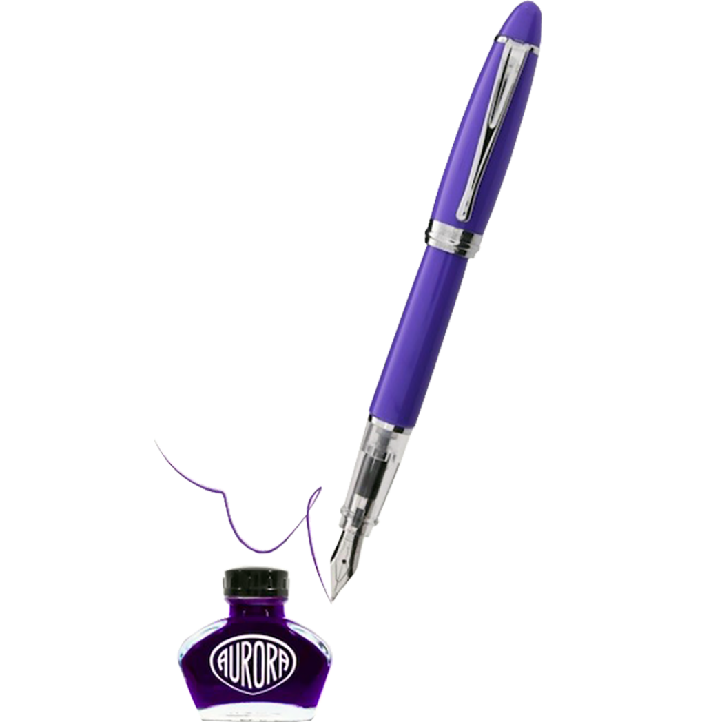Aurora Ipsilon Demo Colors Fountain Pen - Wise Purple-Pen Boutique Ltd