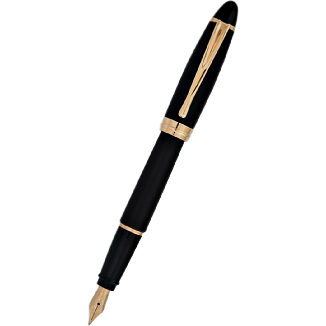 Aurora Ipsilon Fountain Pen - Satin Black - Rose Gold Trim-Pen Boutique Ltd