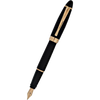 Aurora Ipsilon Fountain Pen - Satin Black - Rose Gold Trim-Pen Boutique Ltd