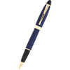 Aurora Ipsilon Fountain Pen - Satin Blue - Rose Gold Trim-Pen Boutique Ltd