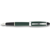 Aurora Ipsilon Fountain Pen - Satin Green - Chrome Trim-Pen Boutique Ltd