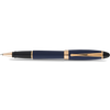 Aurora Ipsilon Rollerball Pen - Satin Blue - Rose Gold Trim-Pen Boutique Ltd
