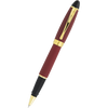 Aurora Ipsilon Rollerball Pen - Satin Burgundy - Gold Trim-Pen Boutique Ltd
