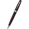 Aurora Optima Auroloide Ballpoint Pen - Burgundy - Silver Trim-Pen Boutique Ltd