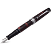 Aurora Optima Auroloide Fountain Pen - Burgundy - Silver Trim-Pen Boutique Ltd