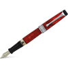 Aurora Optima Auroloide Fountain Pen - Red - Chrome Trim-Pen Boutique Ltd