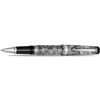 Aurora Optima Auroloide Rollerball Pen - Nero Perla - Silver Trim-Pen Boutique Ltd
