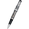 Aurora Optima Auroloide Rollerball Pen - Nero Perla - Silver Trim-Pen Boutique Ltd