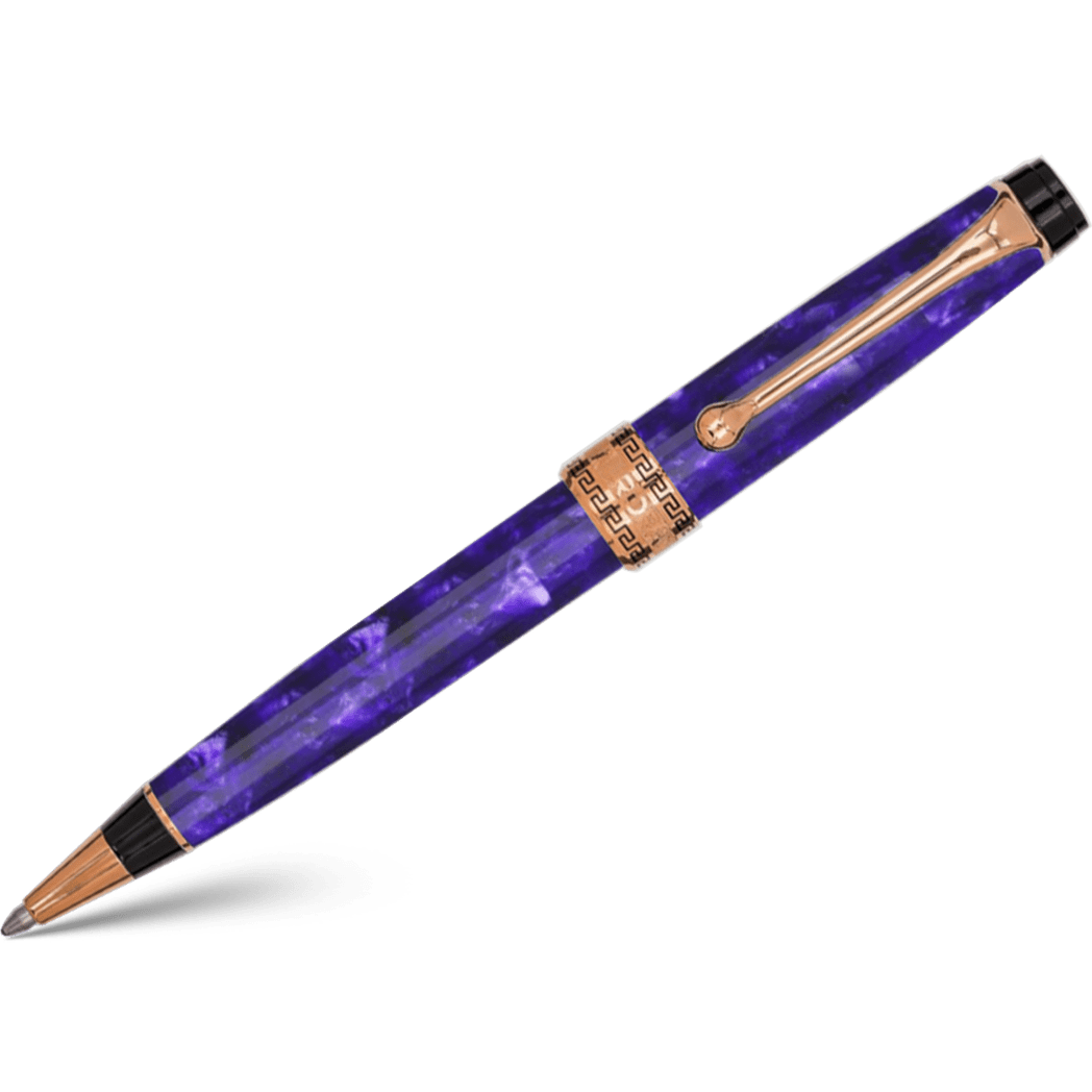 Aurora Optima Ballpoint Pen - Marbled Purple Auroloide-Pen Boutique Ltd