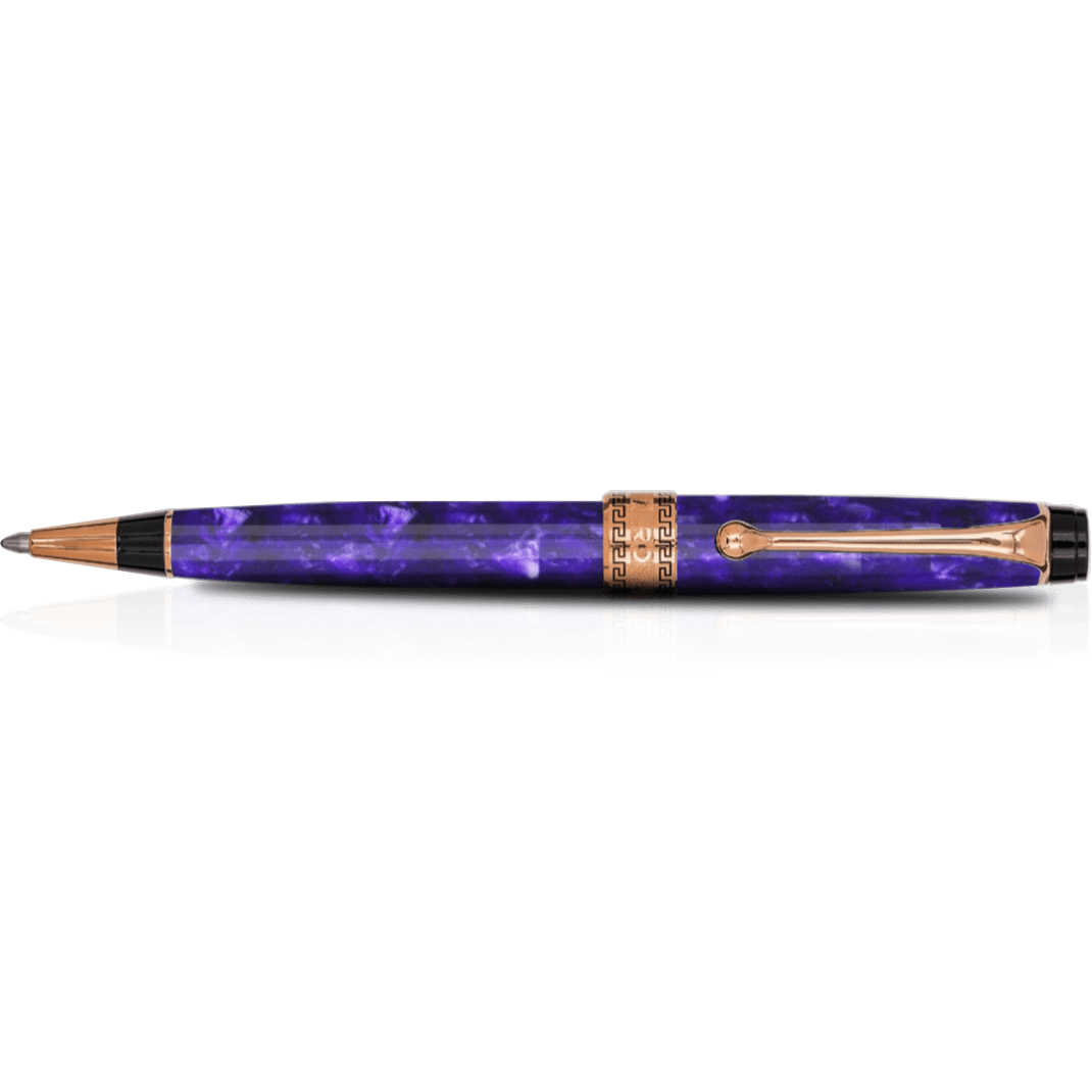 Aurora Optima Ballpoint Pen - Marbled Purple Auroloide-Pen Boutique Ltd