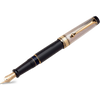 Aurora Optima Fountain Pen - Solid Silver Cap-Pen Boutique Ltd