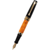 Aurora Optima O' Sole Mio Fountain Pen - Marbled Orange - Black Trim-Pen Boutique Ltd