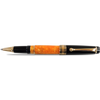 Aurora Optima O' Sole Mio Rollerball Pen - Marbled Orange - Black Trim-Pen Boutique Ltd