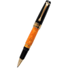 Aurora Optima O' Sole Mio Rollerball Pen - Marbled Orange - Black Trim-Pen Boutique Ltd