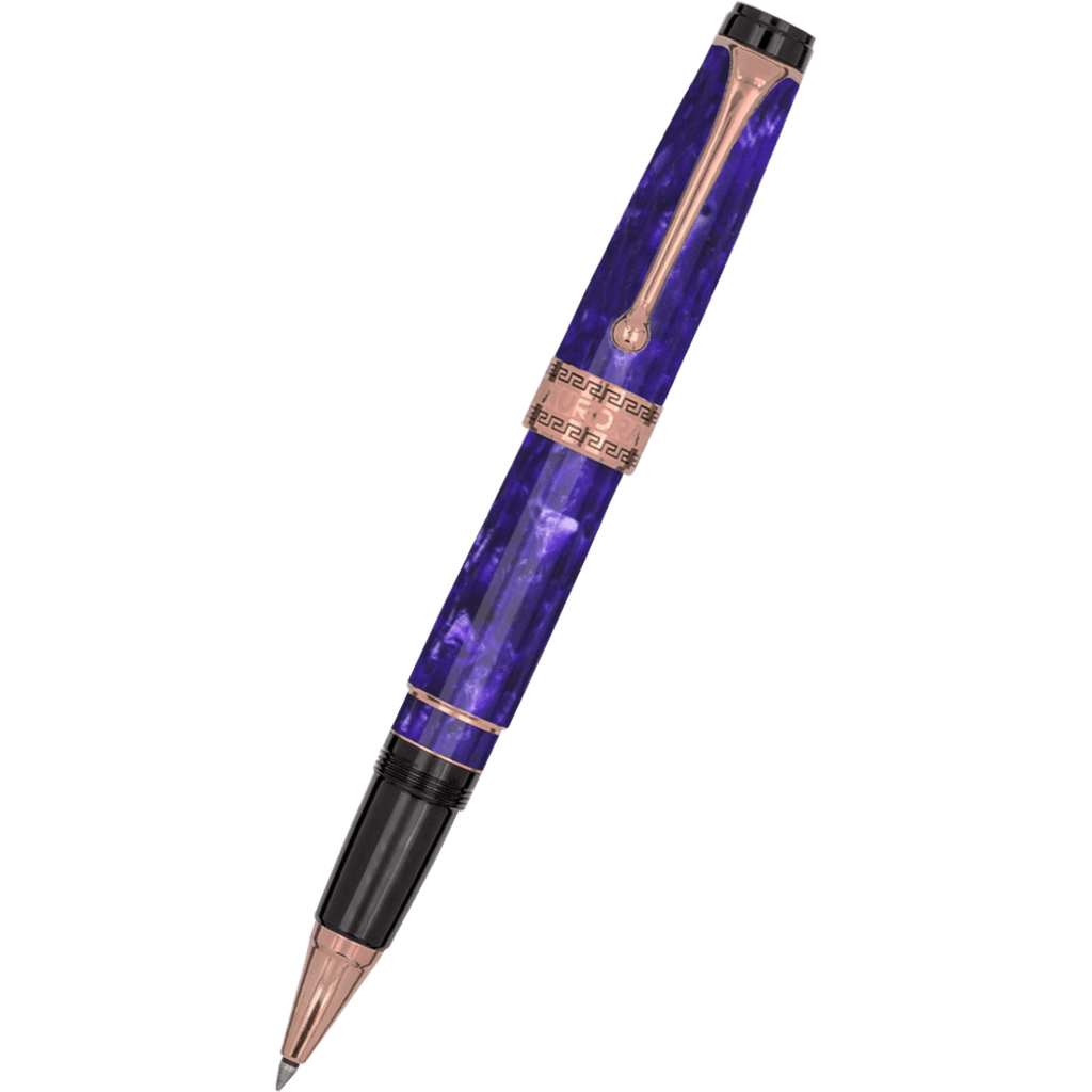 Aurora Optima Rollerball Pen - Marbled Purple Auroloide - Pen Boutique Ltd