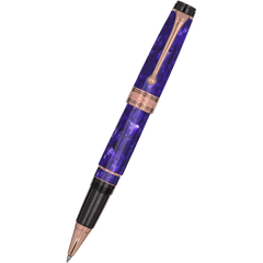 Aurora Optima Rollerball Pen - Marbled Purple Auroloide-Pen Boutique Ltd