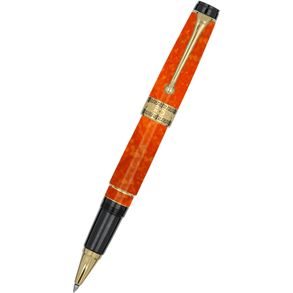 Aurora Optima Rollerball Pen - Marbled Orange Auroloide-Pen Boutique Ltd