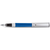 Aurora TU Fountain Pen - Blue - Chrome - Italic-Pen Boutique Ltd