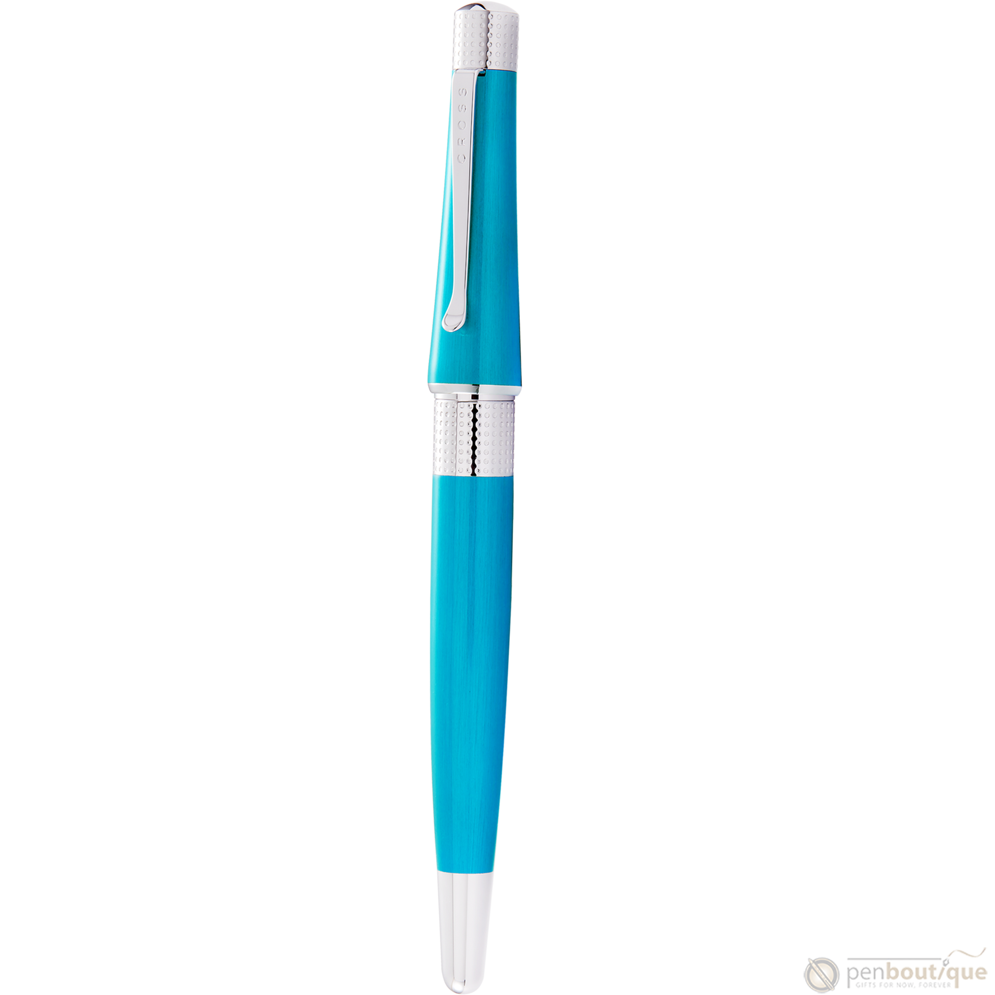 Cross Beverly Fountain Pen - Translucent Teal - Medium-Pen Boutique Ltd