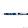 Conklin Mark Twain Crescent Filler Fountain Pen - Vintage Blue - Chrome Trim - Pen Boutique Ltd