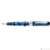 Conklin Mark Twain Crescent Filler Fountain Pen - Vintage Blue - Chrome Trim - Pen Boutique Ltd