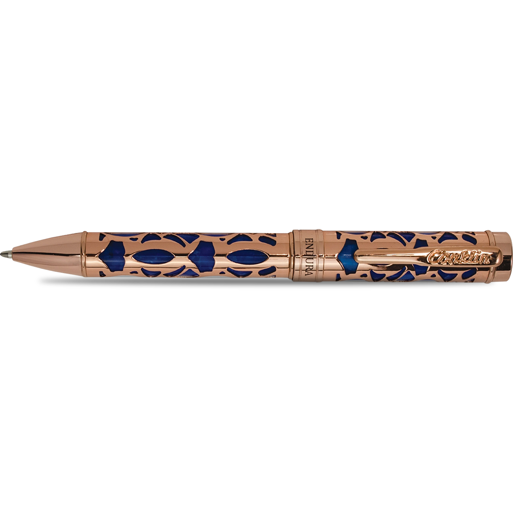 Conklin Endura Ballpoint Pen - Deco Crest Blue-Pen Boutique Ltd