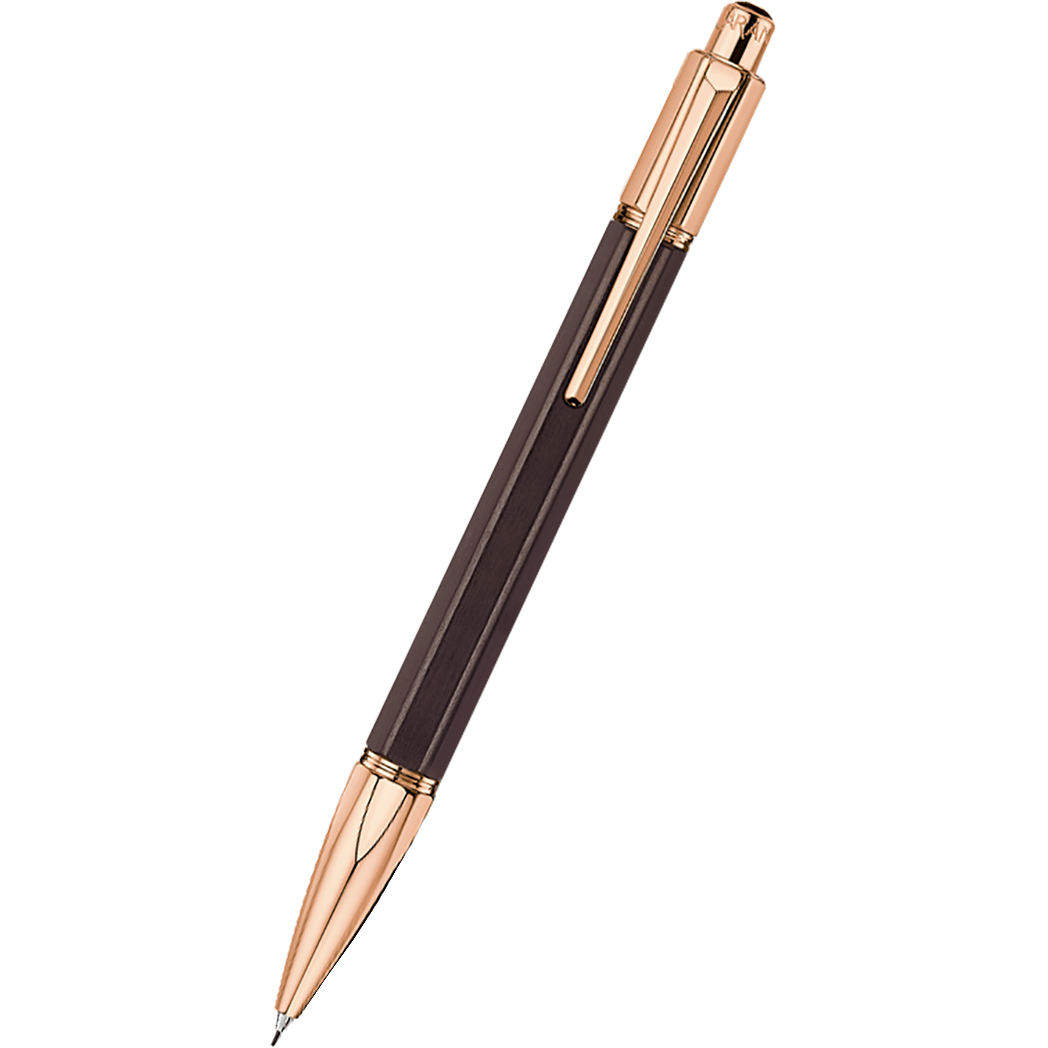 Caran d'Ache Varius Mechanical Pencil - Ebony - Rose Gold Trim - 0.7mm-Pen Boutique Ltd