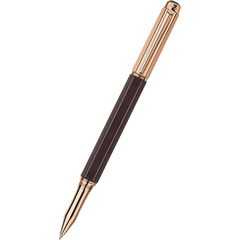 Caran d'Ache Varius Rollerball Pen - Ebony - Rose Gold Trim-Pen Boutique Ltd
