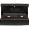 Caran d'Ache Varius Ballpoint Pen - Ebony - Rose Gold Trim-Pen Boutique Ltd